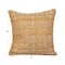 Hello Honey® 18" Chartreuse Pattern & Piping Cotton Velvet Pillow